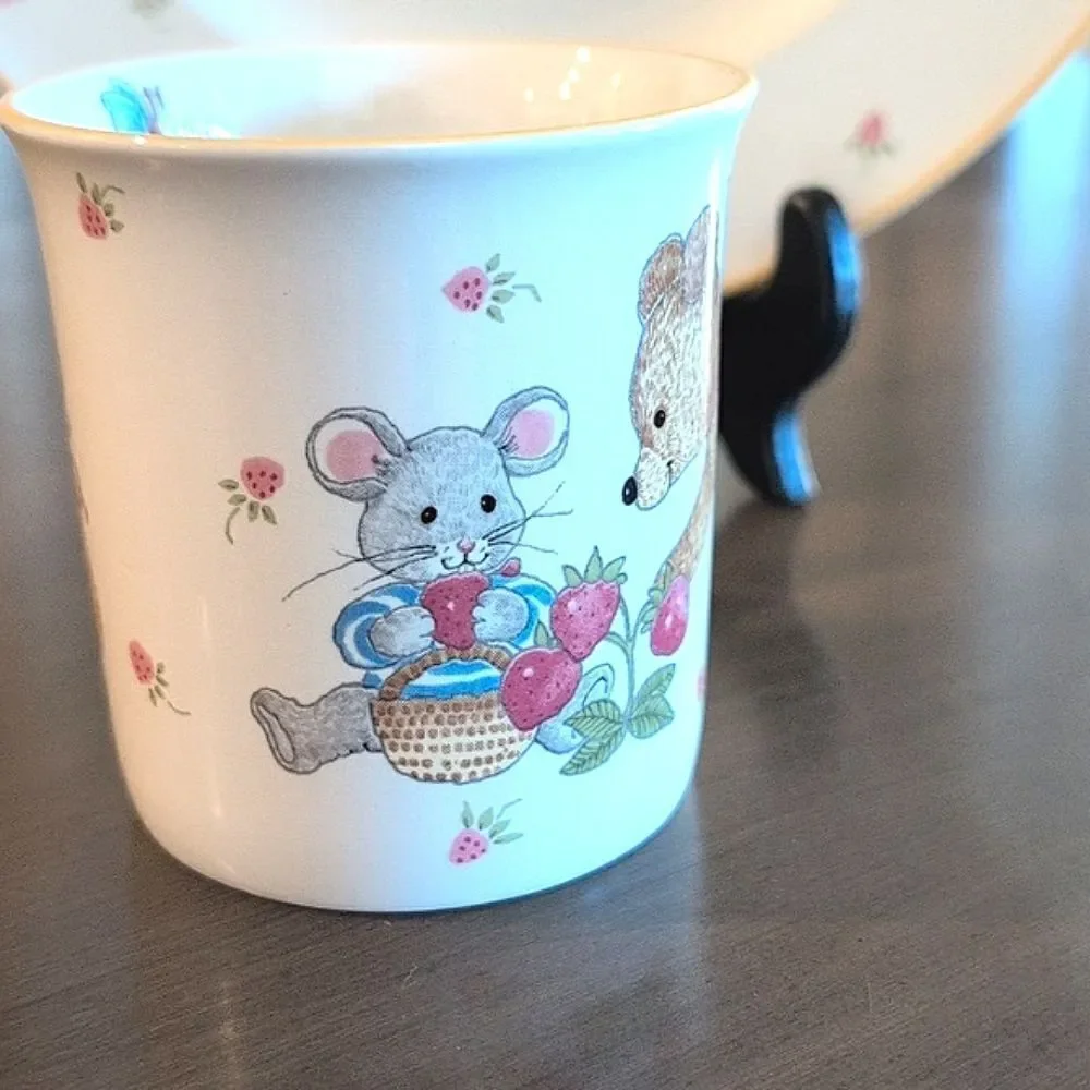 Mikassa Teddy Child's Plate and Cup Set Discontinued